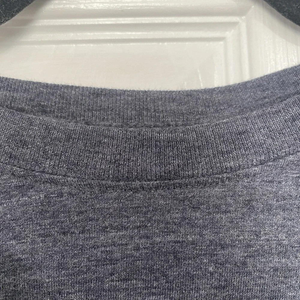 The North Face lightweight fabric Men's TShirt Blue Heather /Bl. Letters S/P NWT